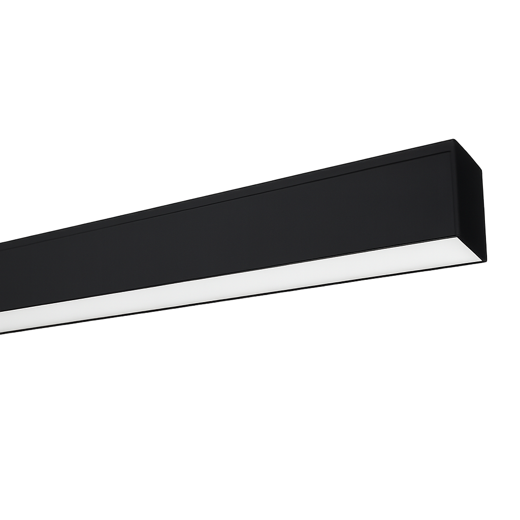 PLAFÓN TIMBER NEGRO 40W 4000K 1700mm