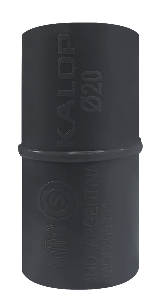 CAÑO PVC SEMI PESADO UNION Ø 20mm NEGRO