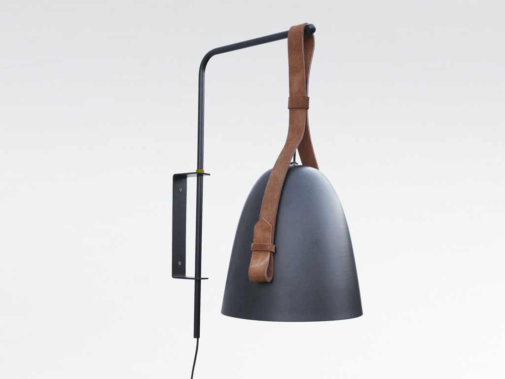 APLIQUE DE PARED VIKING NEGRO MATE