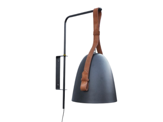 APLIQUE DE PARED VIKING NEGRO MATE