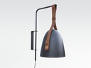 APLIQUE DE PARED VIKING NEGRO MATE
