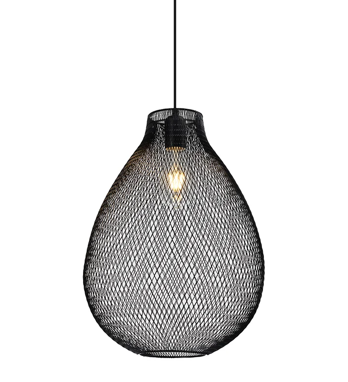 COLGANTE REJILLA MOMA NEGRO E27