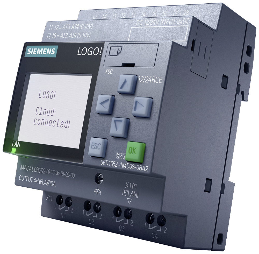 LOGO BASIC V8 12/24V RCE 8E/4S RELE 