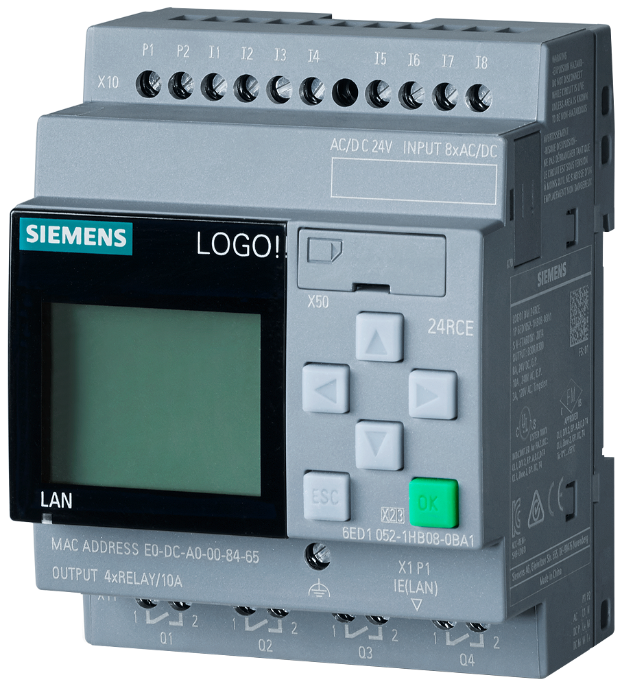 LOGO BASIC V8 24V RCE 8E/4S RELE    