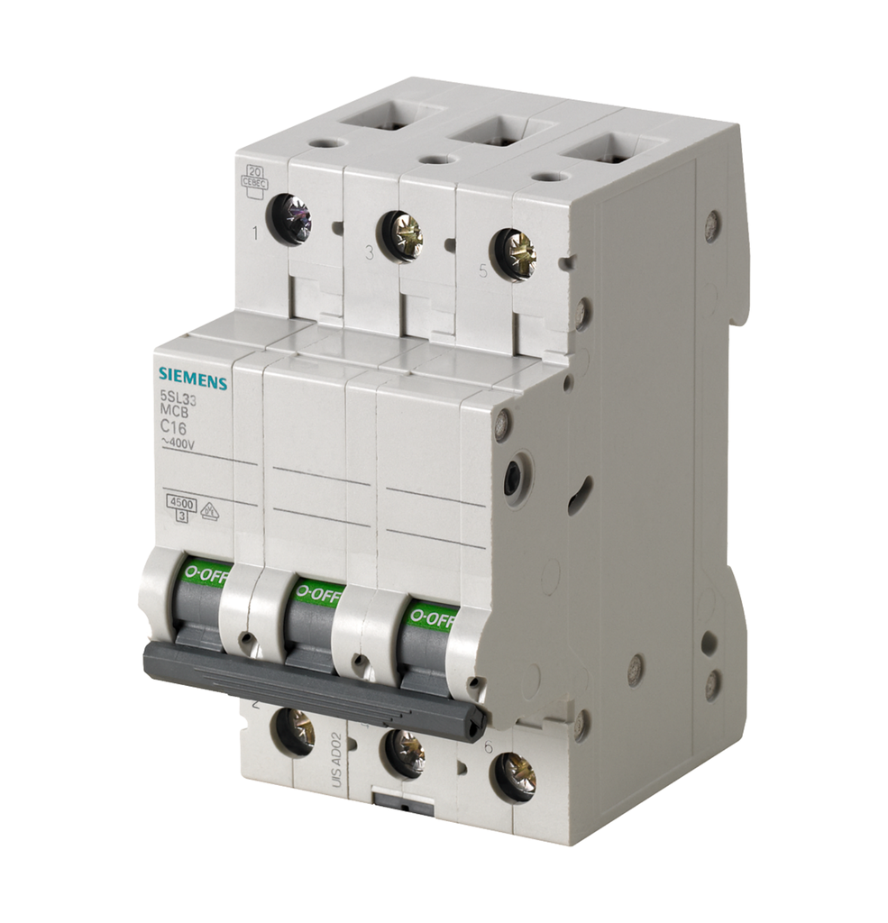 TERMOMAGNETICA 3X  6A DIN SIEMENS 4.5KA