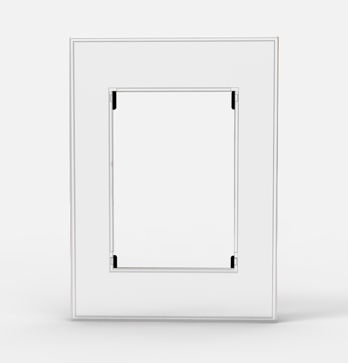 BAUHAUS TAPA VIDRIO BLANCO          