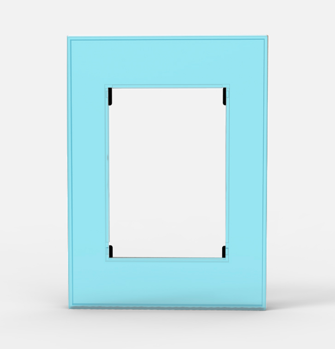 BAUHAUS TAPA VIDRIO CELESTE         