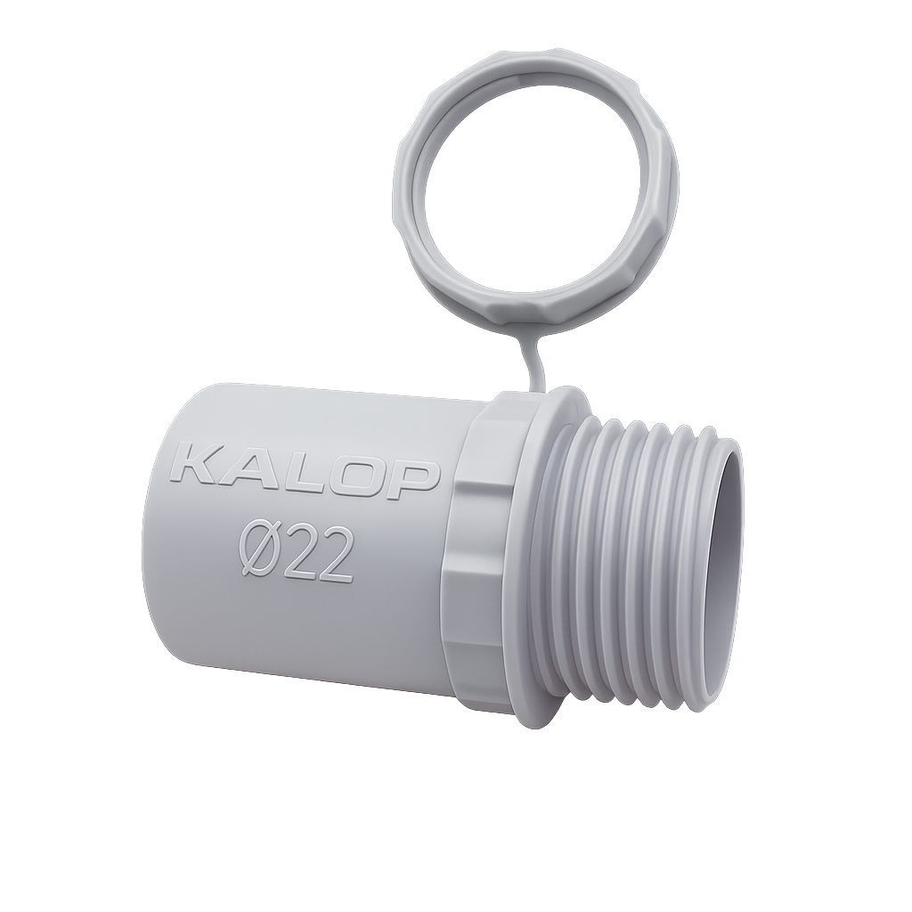 CAÑO PVC SEMI PESADO CONECTOR Ø 22mm IP44