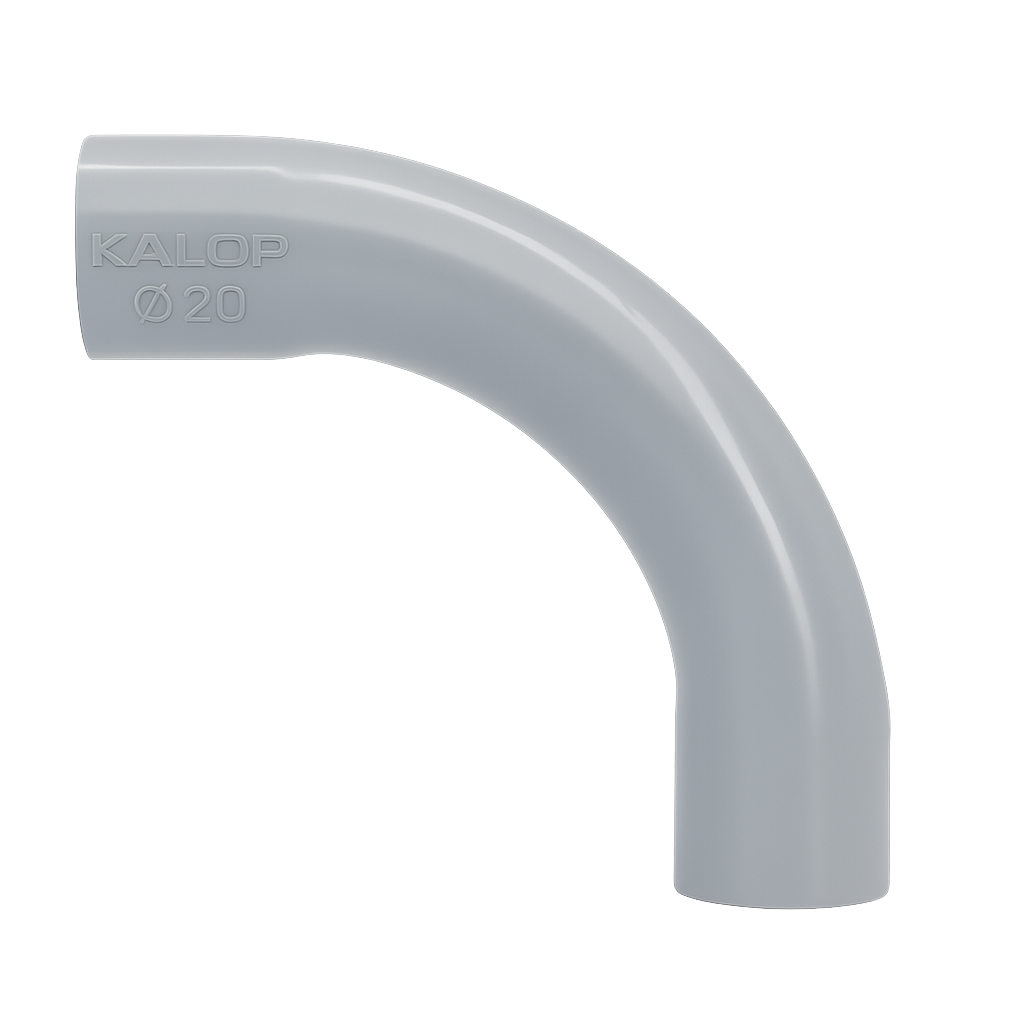 CAÑO PVC SEMI PESADO CURVA Ø 20mm