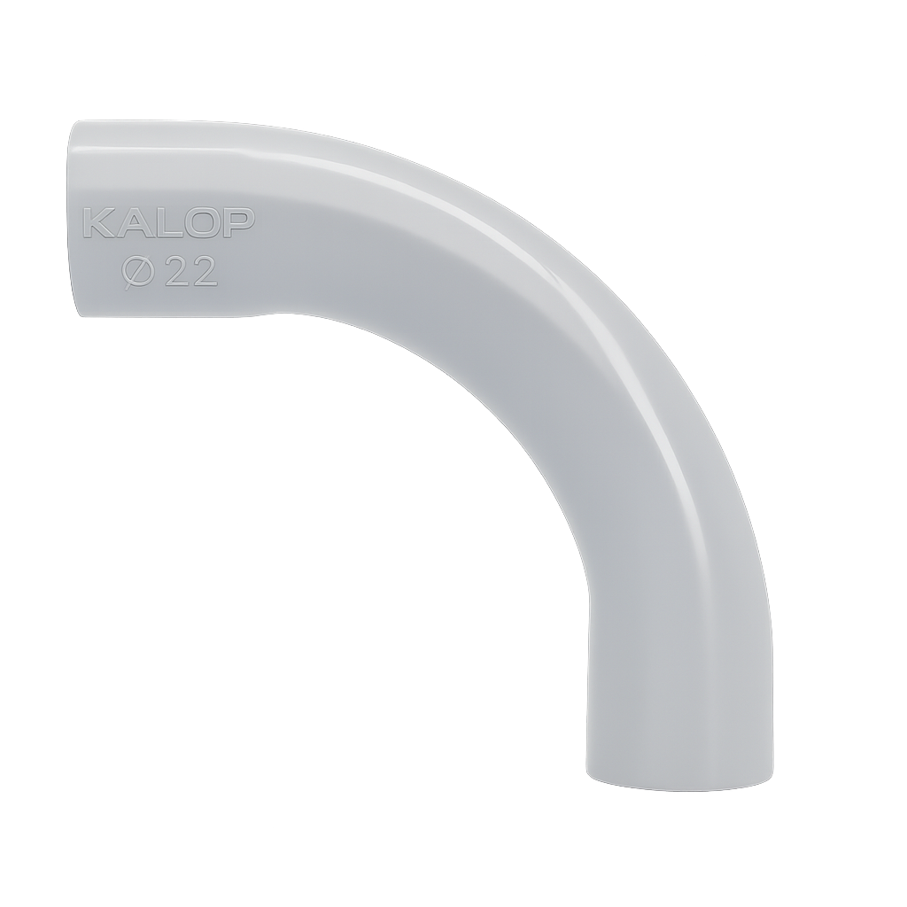 CAÑO PVC SEMI PESADO CURVA Ø 22mm