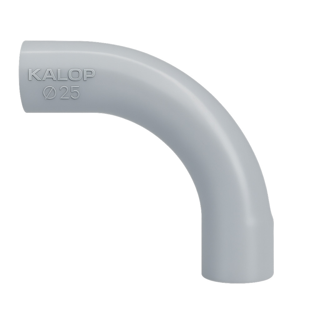 CAÑO PVC SEMI PESADO CURVA Ø 25mm