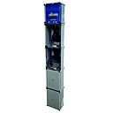 GABINETE P/ 2 MED. TRIF. ARMADO PVC