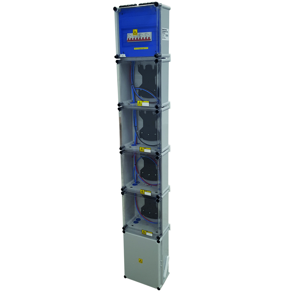 GABINETE P/ 4 MED.MONOF. ARMADO PVC