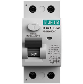 DISYUNTOR DIFERENCIAL 2X 40A 30mA JELUZ