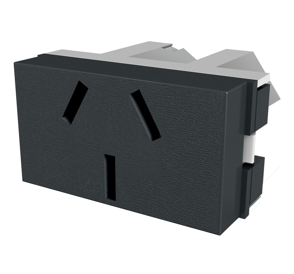 JELUZ - PLATINUM MÓDULO TOMA GRIS   