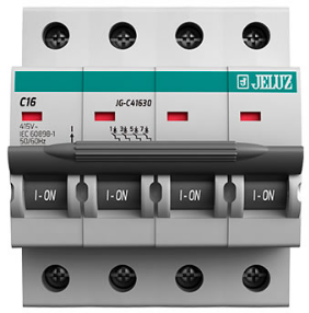 TERMOMAGNETICA 4X 16A DIN JELUZ 4,5KA