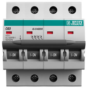 TERMOMAGNETICA 4X 63A DIN JELUZ 4,5KA