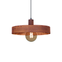 COLGANTE CHAPA 1L PANTALLA 40CM OXIDO