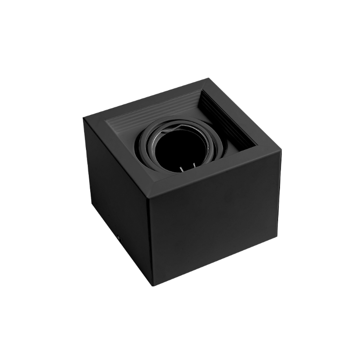 PLAFÓN CARDANICO DICROICA NEGRO