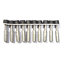BORNERA BP PUENTE FIJO 10 DIV  2.5mm²
