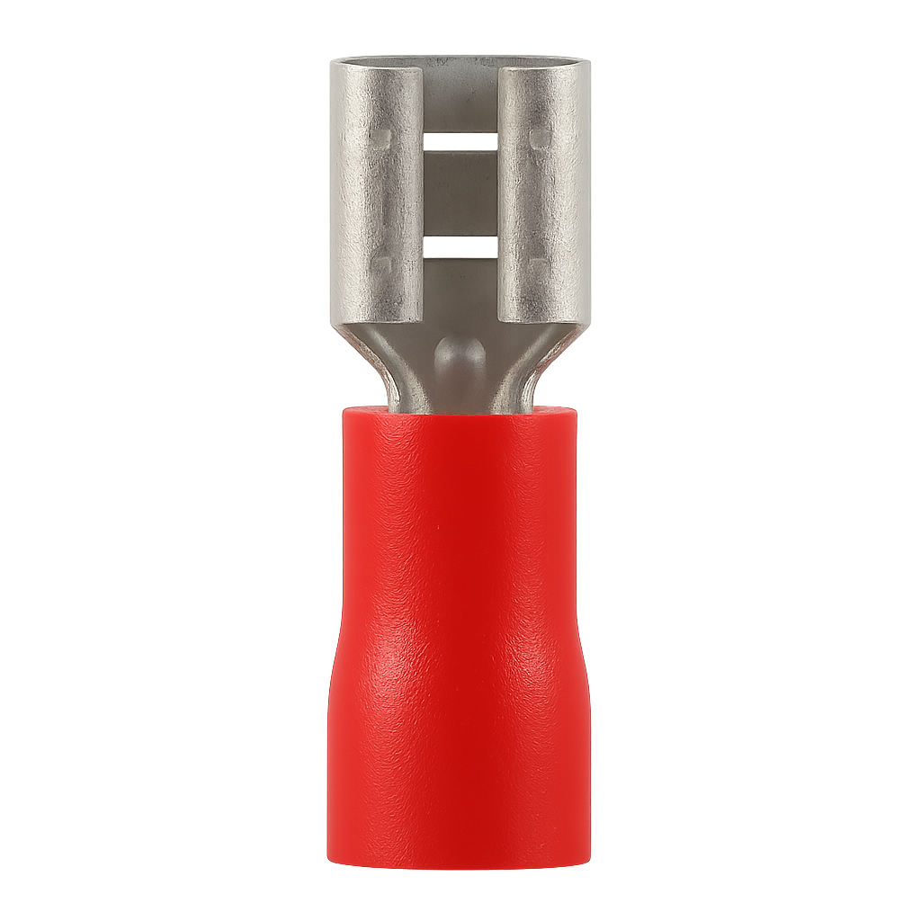 TERMINAL PREAISLADO A15 ROJO HEMBRA 5MM