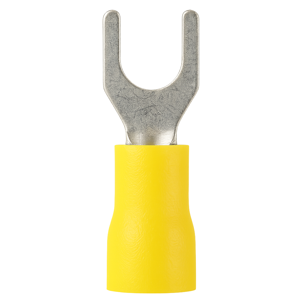 TERMINAL PREAISLADO C-9  AMARILLO HORQUILLA 3MM