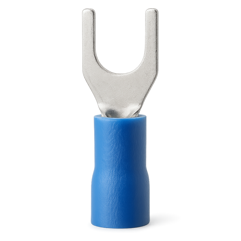 TERMINAL PREAISLADO B11 AZUL HORQUILLA 5MM