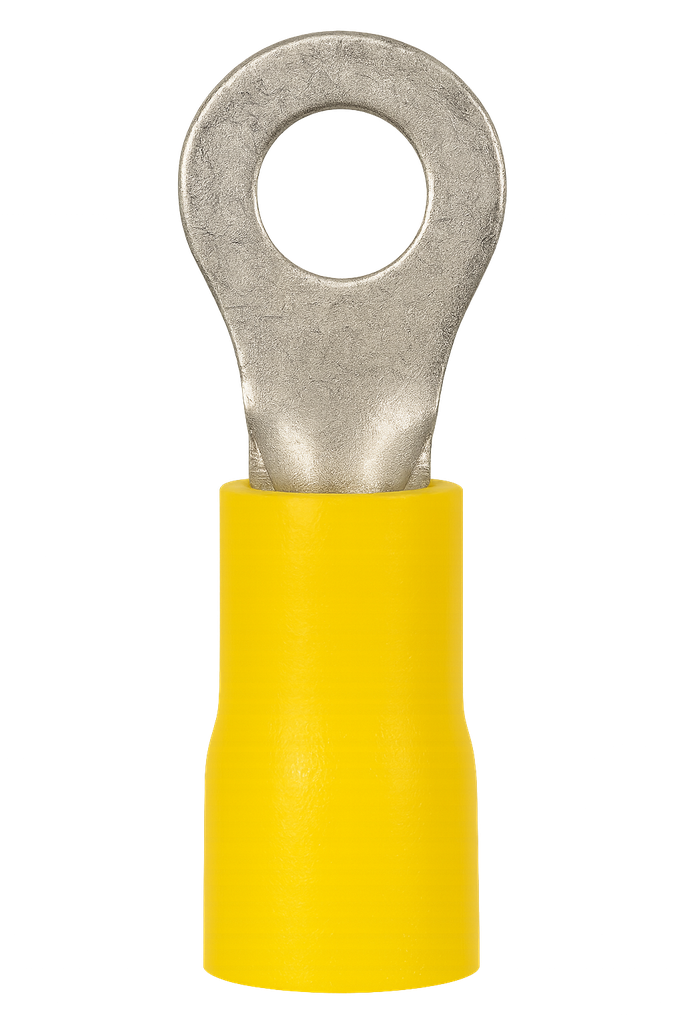 TERMINAL PREAISLADO C-2  AMARILLO OJAL Ø4MM