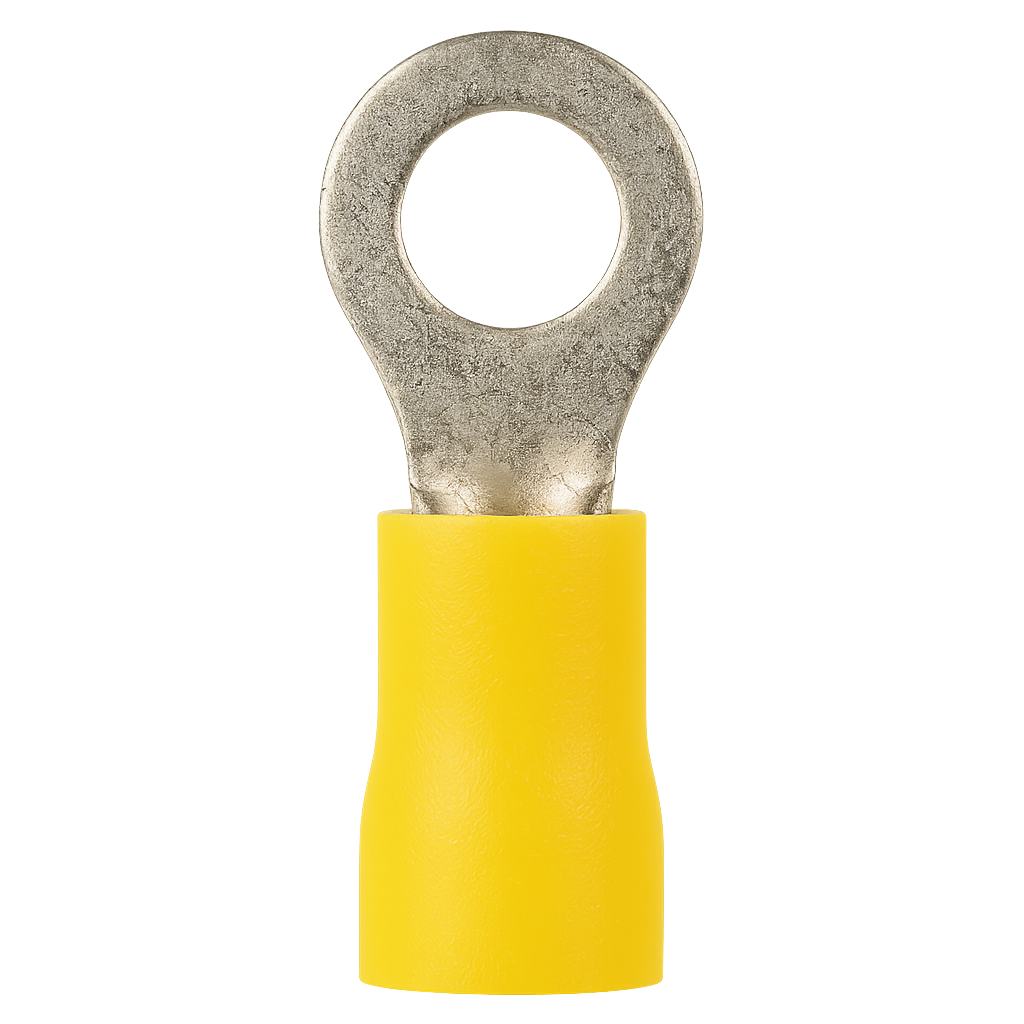 TERMINAL PREAISLADO C-5  AMARILLO OJAL Ø8MM