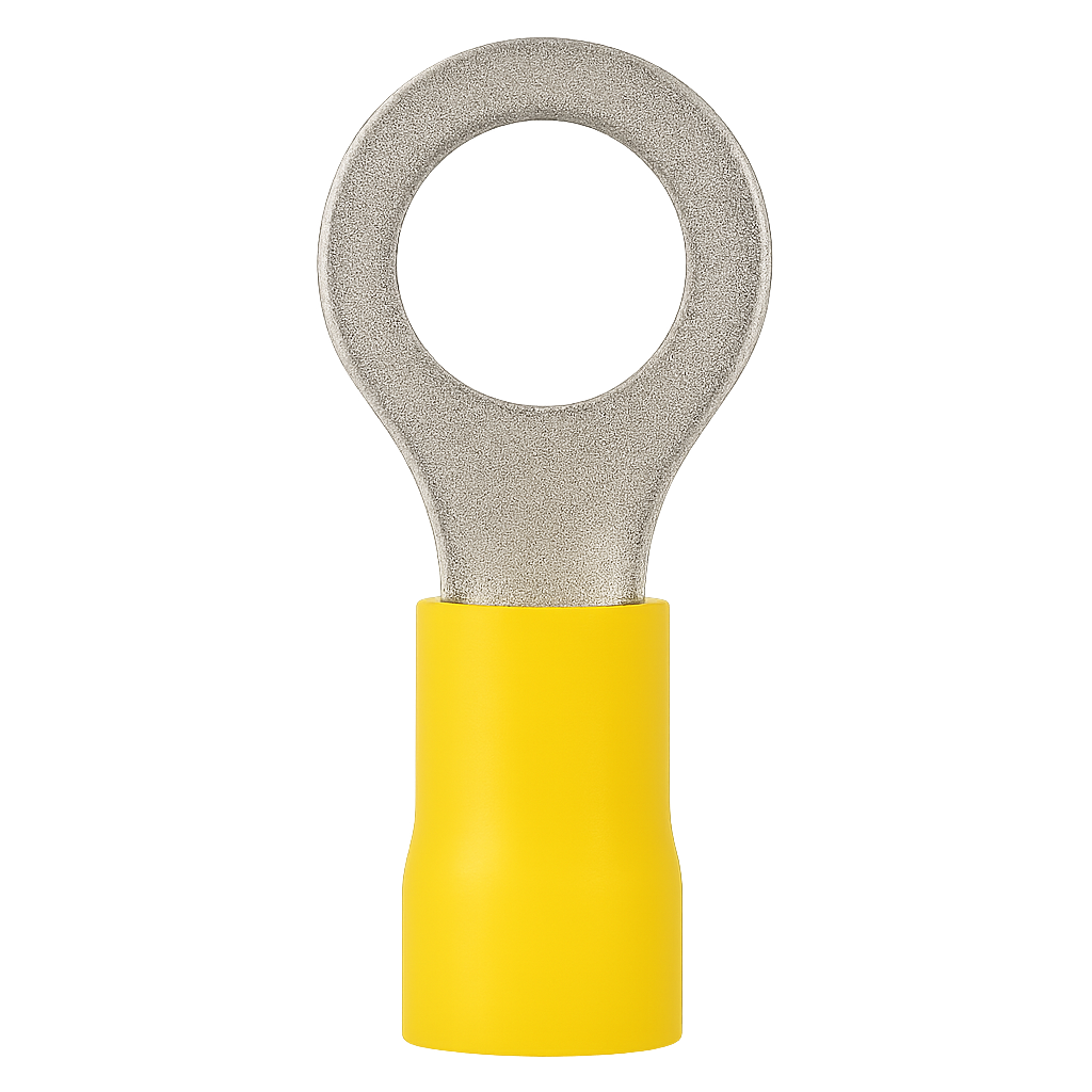 TERMINAL PREAISLADO C-6  AMARILLO OJAL Ø10MM