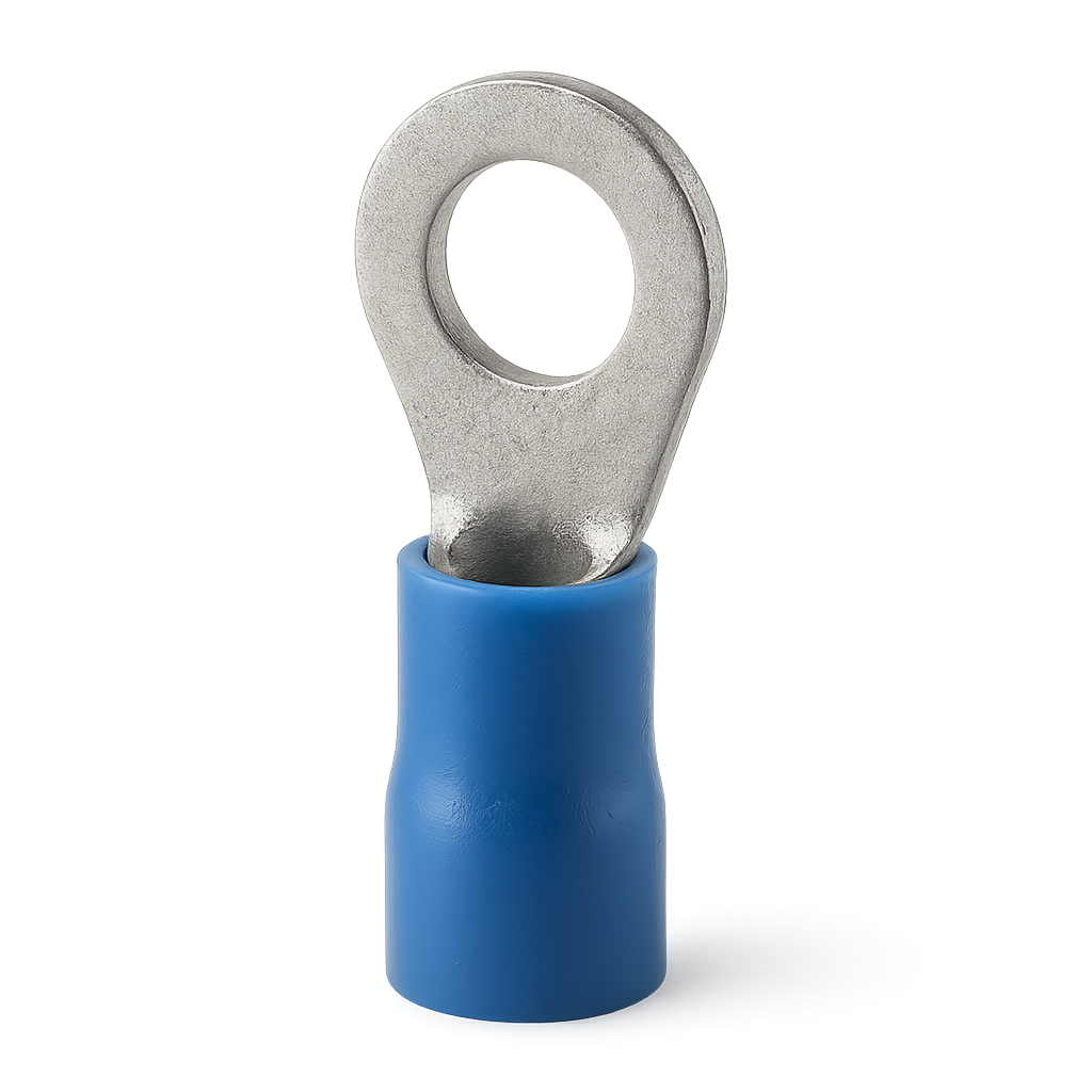 TERMINAL PREAISLADO B-3  AZUL OJAL  Ø4MM