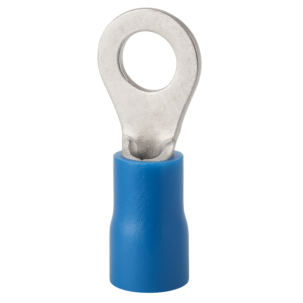 TERMINAL PREAISLADO B-4  AZUL OJAL  Ø5MM