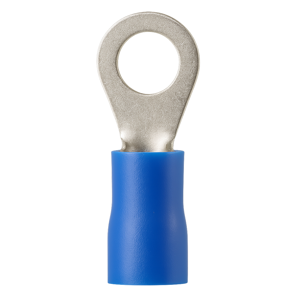 TERMINAL PREAISLADO B-5  AZUL OJAL Ø6MM