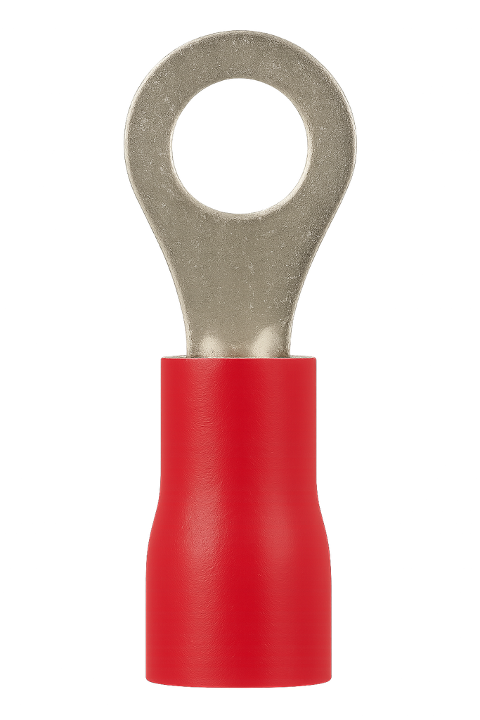 TERMINAL PREAISLADO A-3  ROJO OJAL Ø4MM