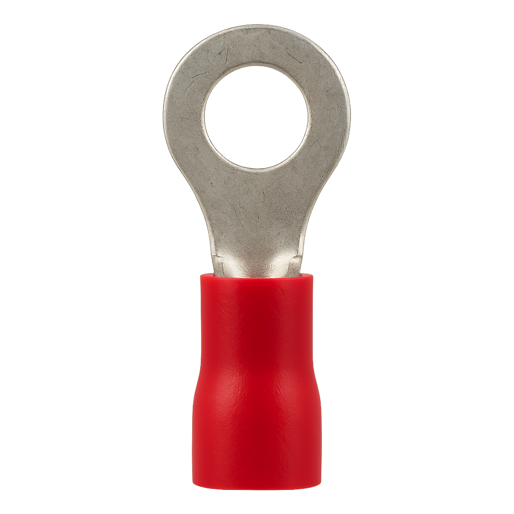 TERMINAL PREAISLADO A-5  ROJO OJAL Ø6MM