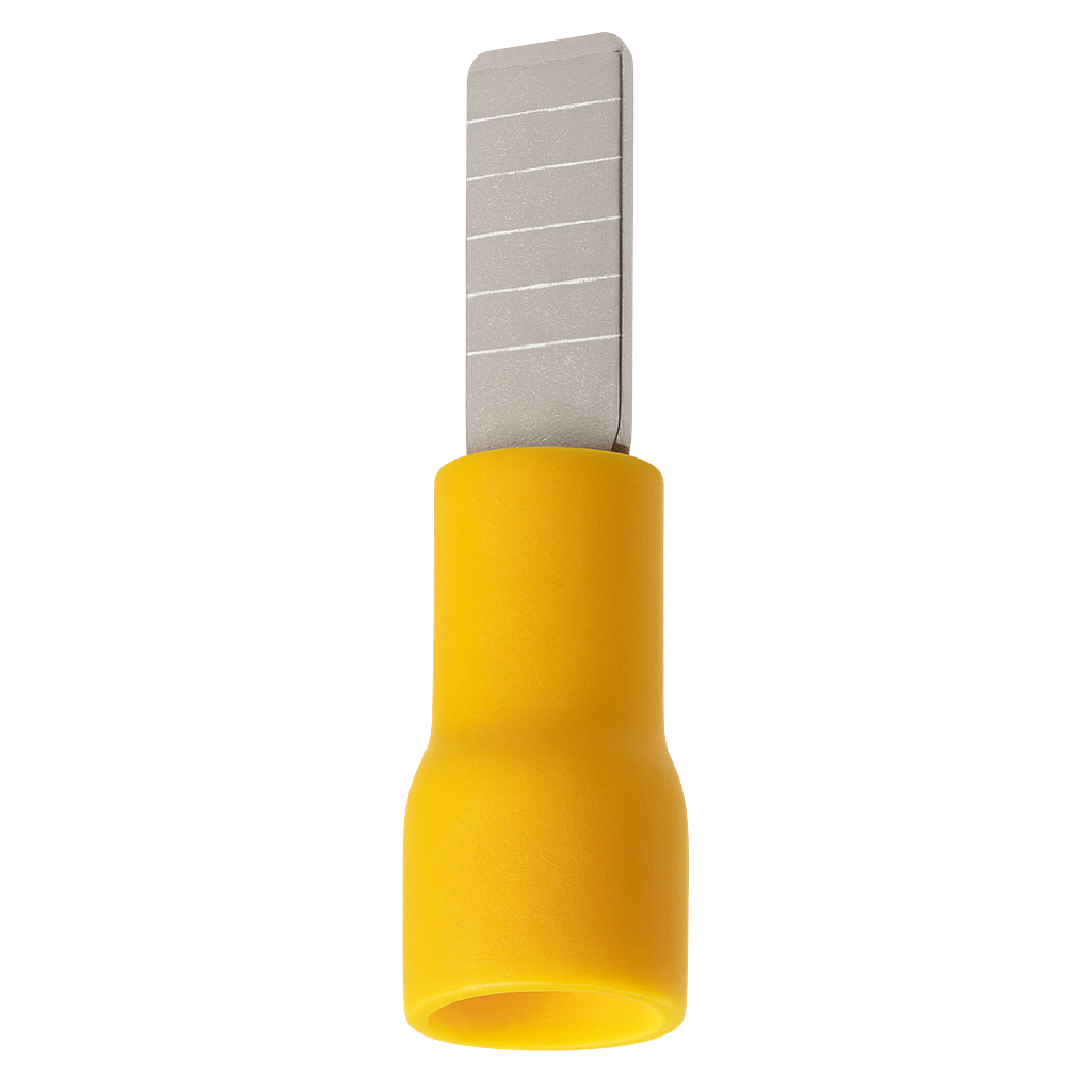 TERMINAL PREAISLADO C18 AMARILLO PIN CHATO