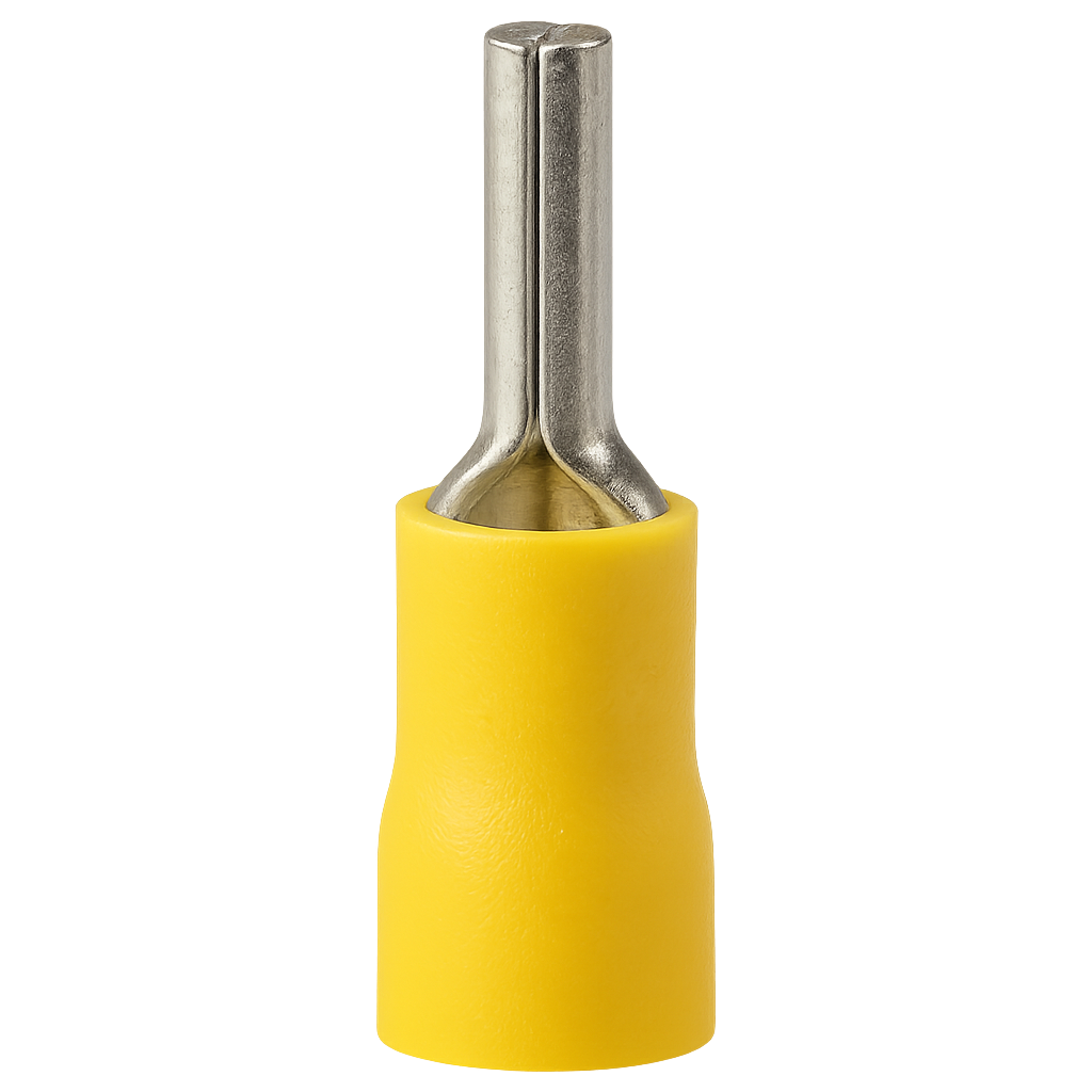 TERMINAL PREAISLADO C13 AMARILLO PIN LARGO