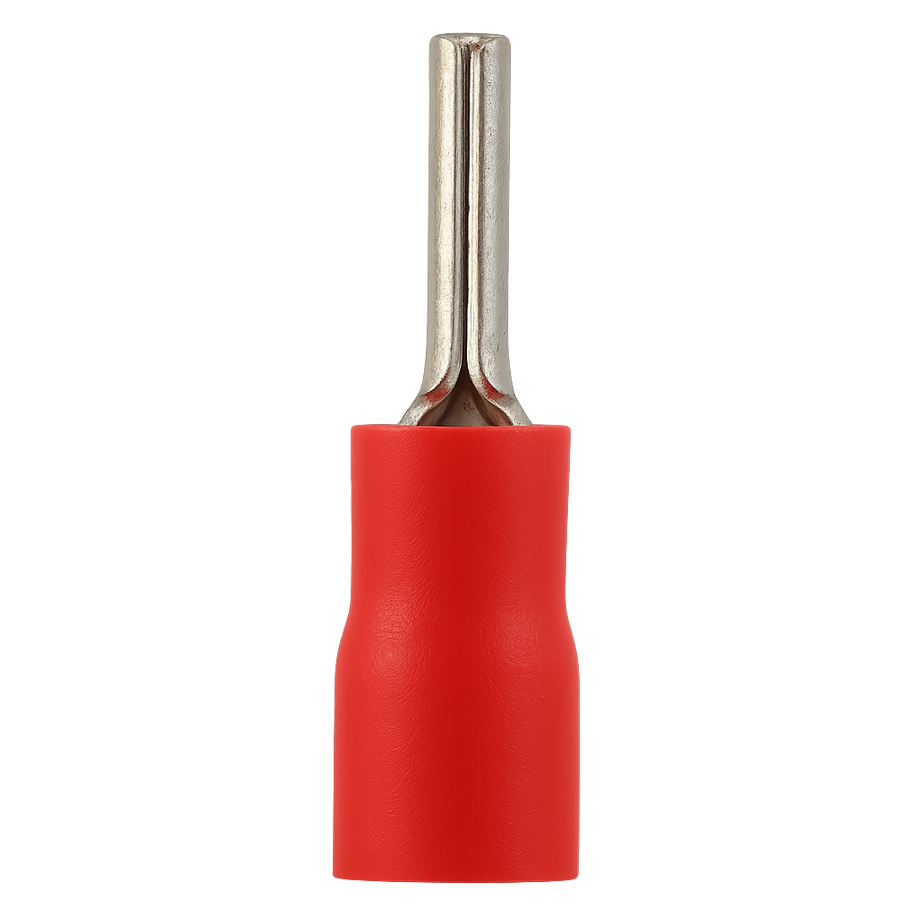 TERMINAL PREAISLADO A12 ROJO PIN CORTO