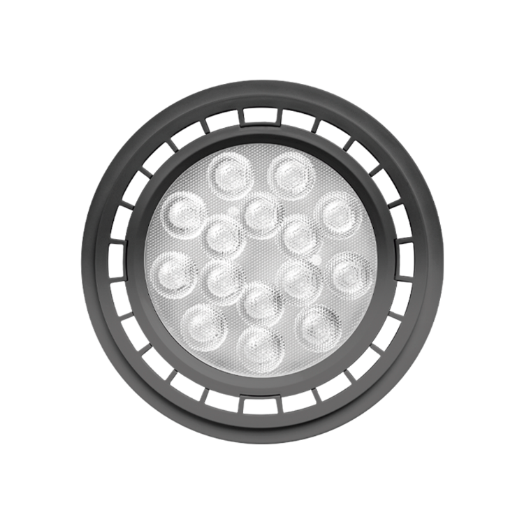 LAMPARA AR111 GU10 11W LED NEGRA 3000K