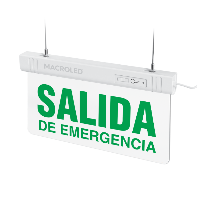 SEÑAL AUTONOMO PERM. A LED "SALIDA DE EMERGENCIA"