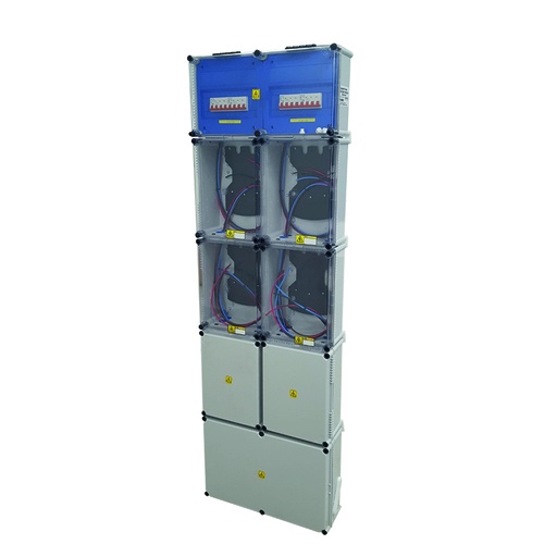 [6410] GABINETE P/ 4 MED. TRIF. ARMADO PVC