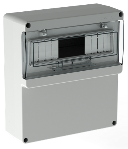 [6591] GABINETE PLÁSTICO P/12TM CIEGO 270x300x116mm  IP65