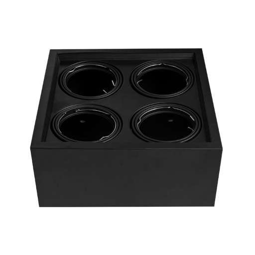 [6658] PLAFÓN CARDANICO AR111 X 4 NEGRO