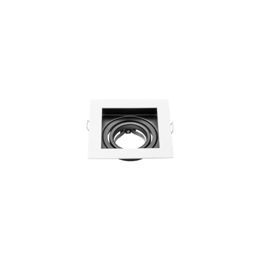 [6717] SPOT DICROICA MÓVIL CUADRADO X 1 BLANCO