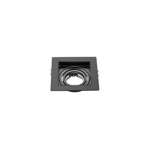 [6718] SPOT DICROICA MÓVIL CUADRADO X 1 NEGRO