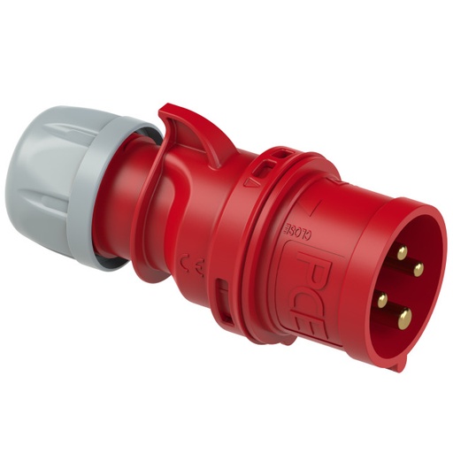 [6826] FICHA INDUSTRIAL MACHO  16A 3P+T
