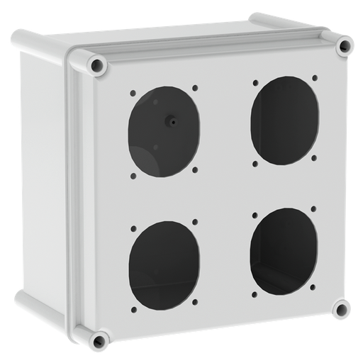 [6852] CAJA CALADA PARA 4 TOMAS 16/32A