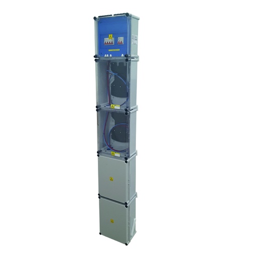 [6856] GABINETE P/ 1 MED. TRIF. + 1 MONF. ARMADO PVC