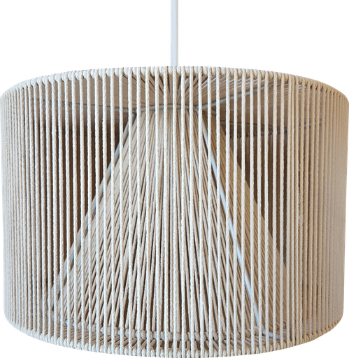 [6904] COLGANTE HIERRO COCIDO CON HILO NATURAL 50x28cm