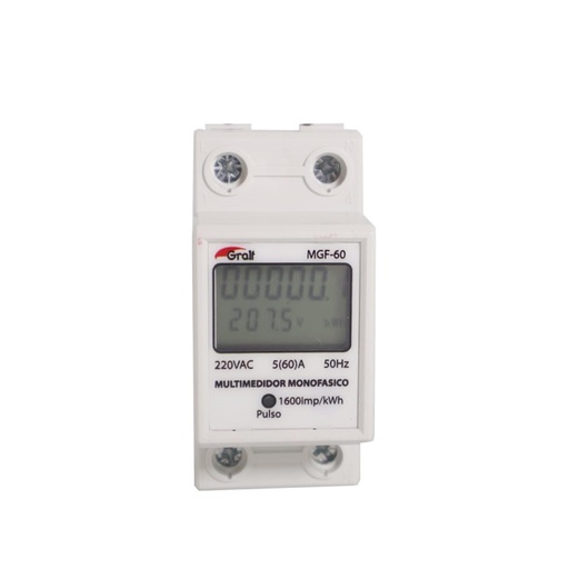 [6914] MEDIDOR DIGITAL MONOFASICO P/RIEL DIN